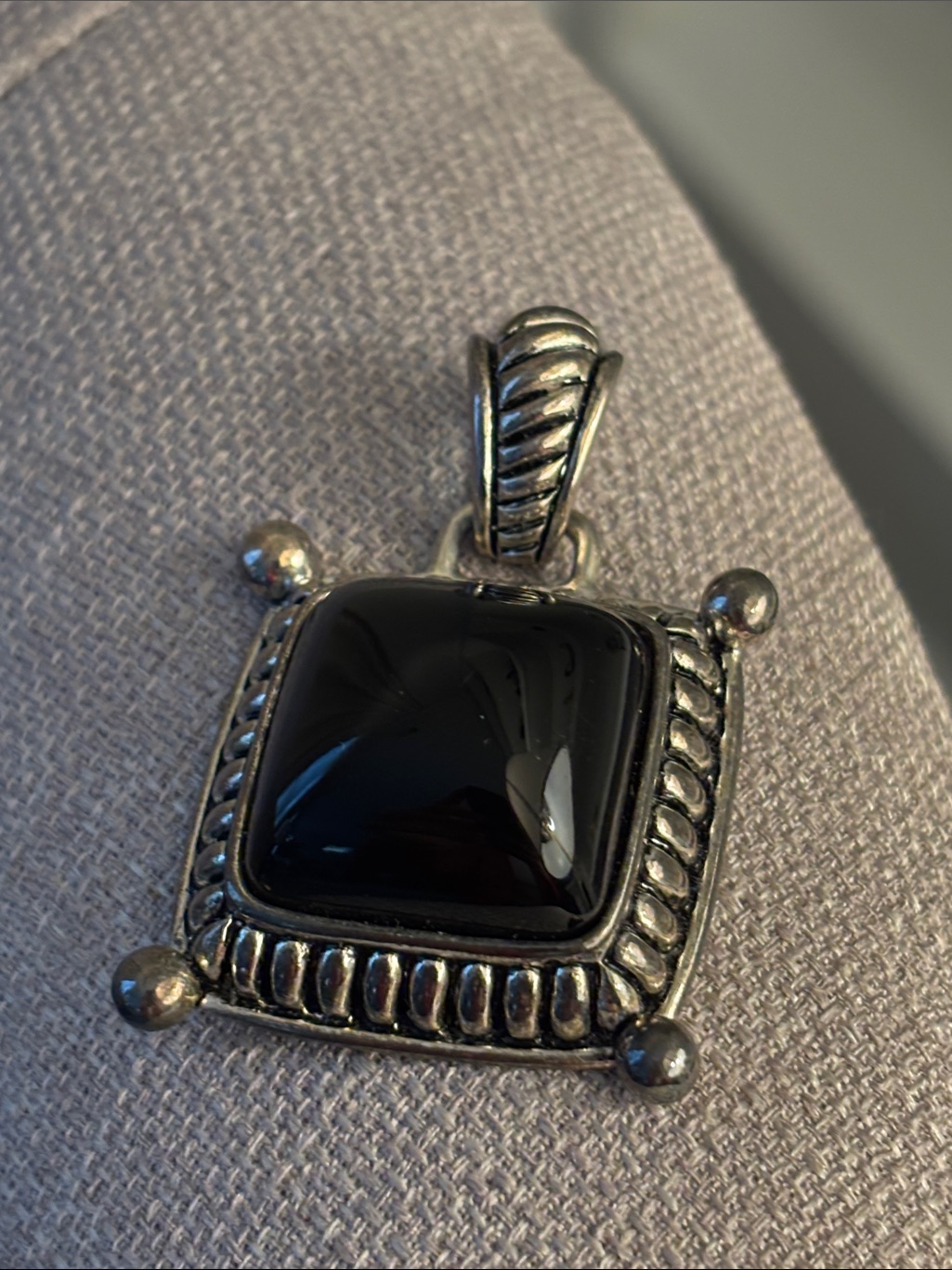 Vtg Premier Designs Silver Tone Pendant